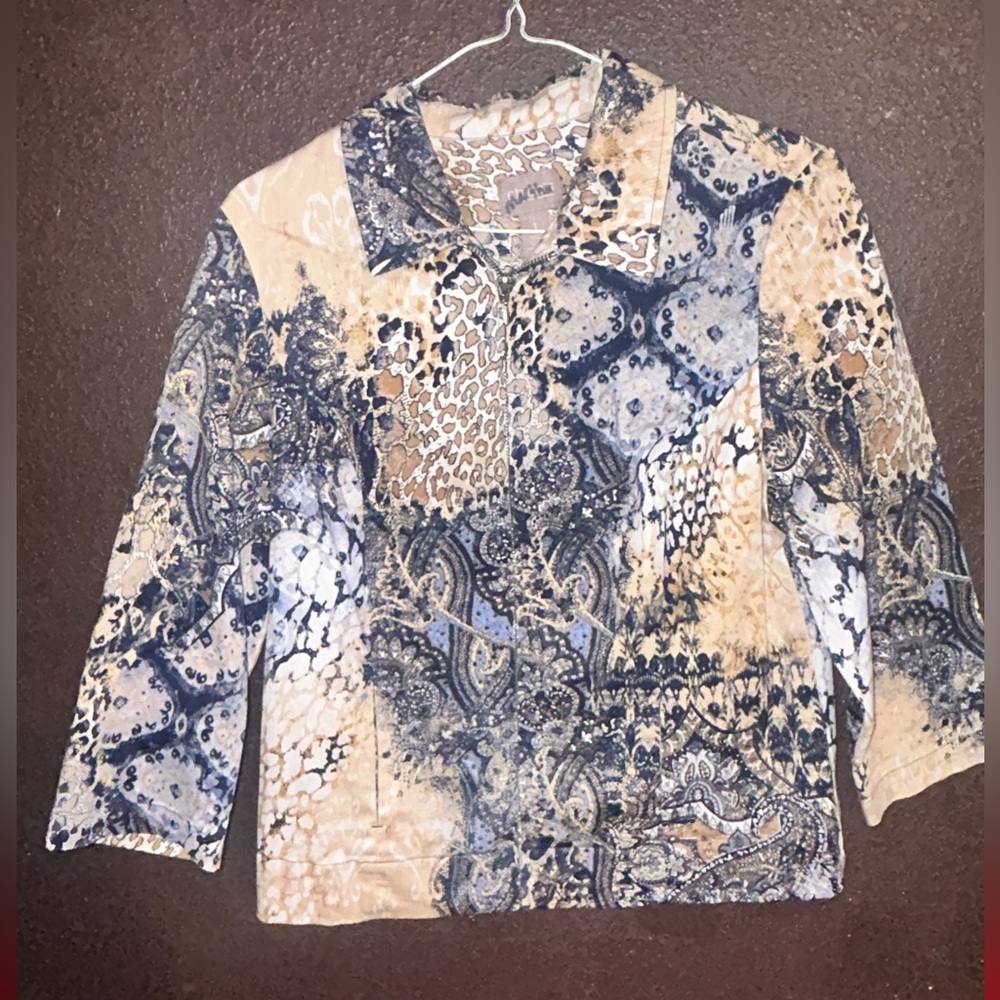 Chico's Multicolor Patterned Jacket - image 1